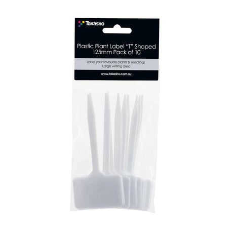 Plastic Plant Label T-Shaped 125mm - 10 Pack