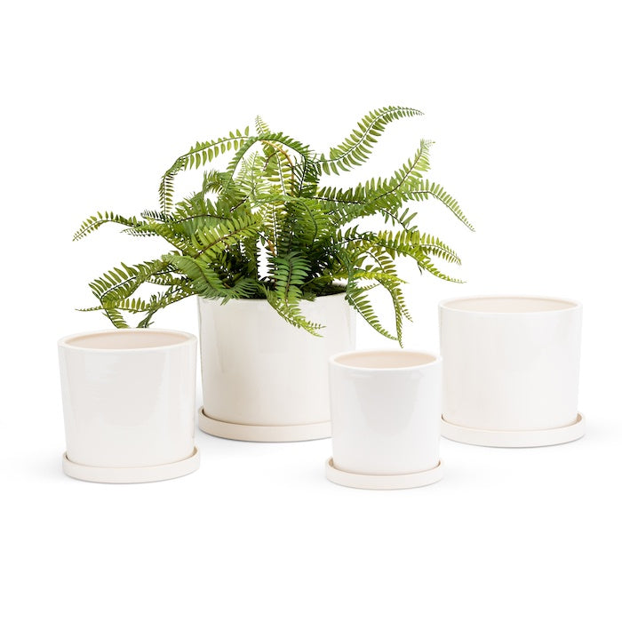 Pot Cylindrical White
