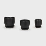 Tulip Pot Matte Black