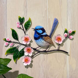 Printed Serene Blue Wren
