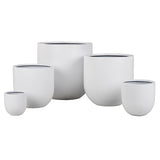 Satine Egg Pot White