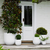 Satine Egg Pot White