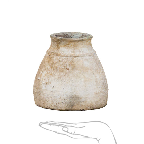 Krete Swoop Pot White