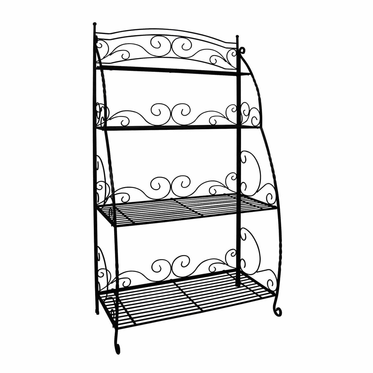 Bakers Stand 4 Tier Black