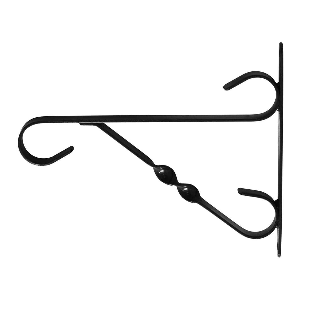 Wall Bracket Scrolled 25cm – Black