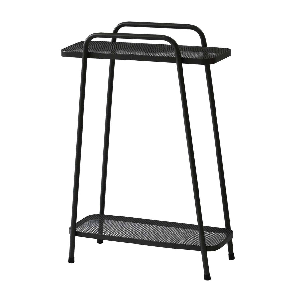 Plant Stand Modern 2 Shelf Tall Silver Grey