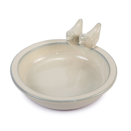 Bird Feeder Round Glazed