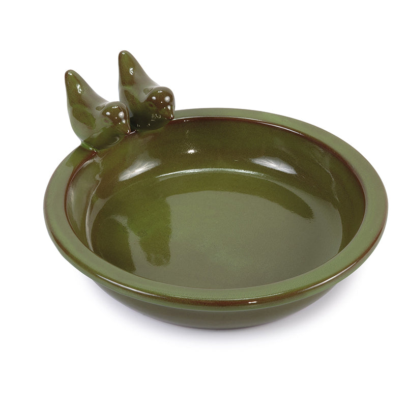Bird Feeder Round Glazed