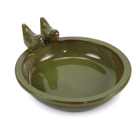 Bird Feeder Round Glazed