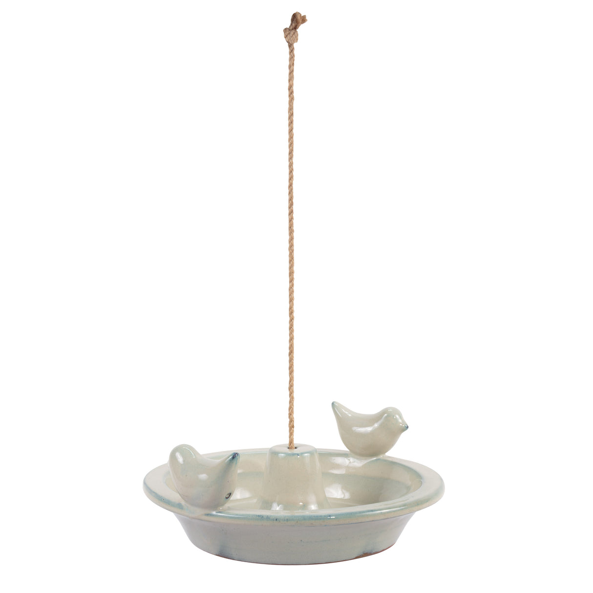 Bird Feeder Hanging Round Glazed