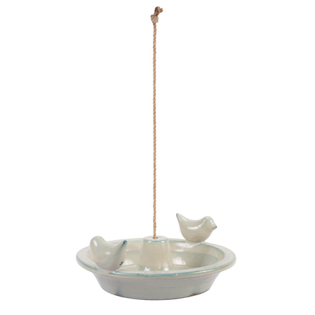 Bird Feeder Hanging Round Glazed