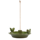 Bird Feeder Hanging Round Glazed