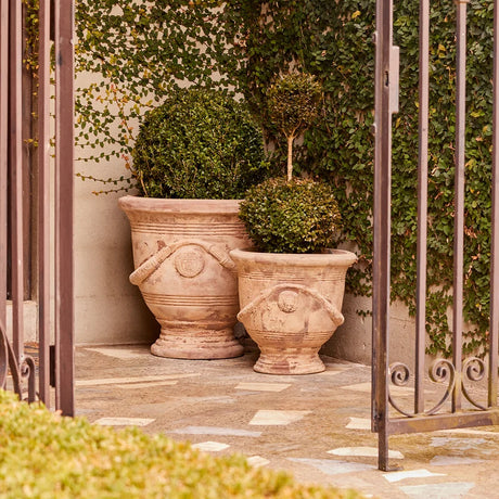 Villa Urn Antique Terracotta