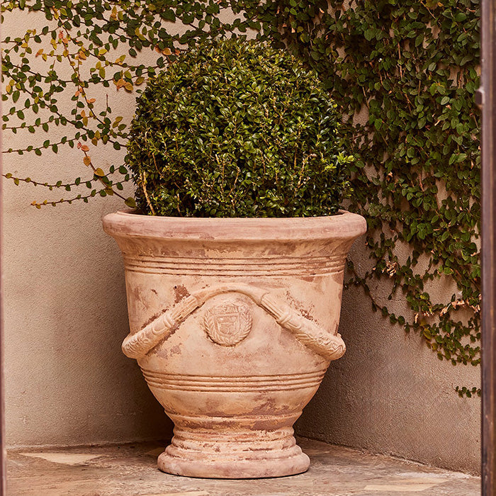 Villa Urn Antique Terracotta