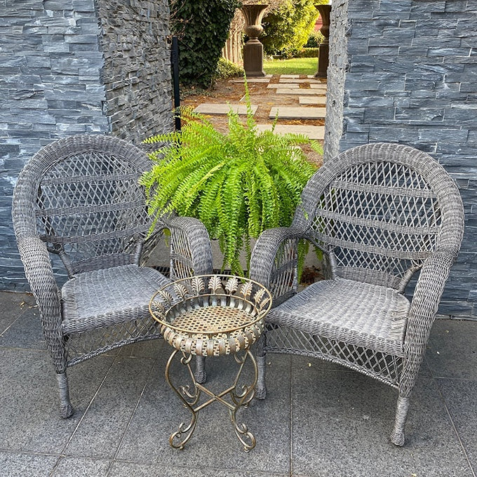 Chair Province Grey Poly Wicker