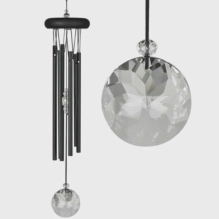 Woodstock Crystal Meditation Chime Black