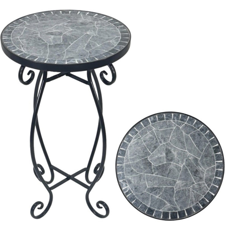 Grigio Mosaic Side Table