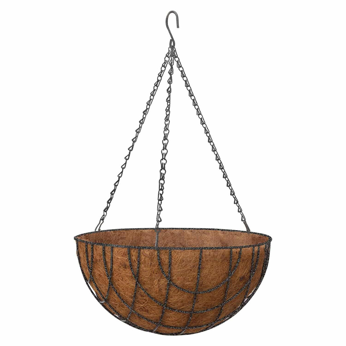 Hanging Basket with Liner Hammertone