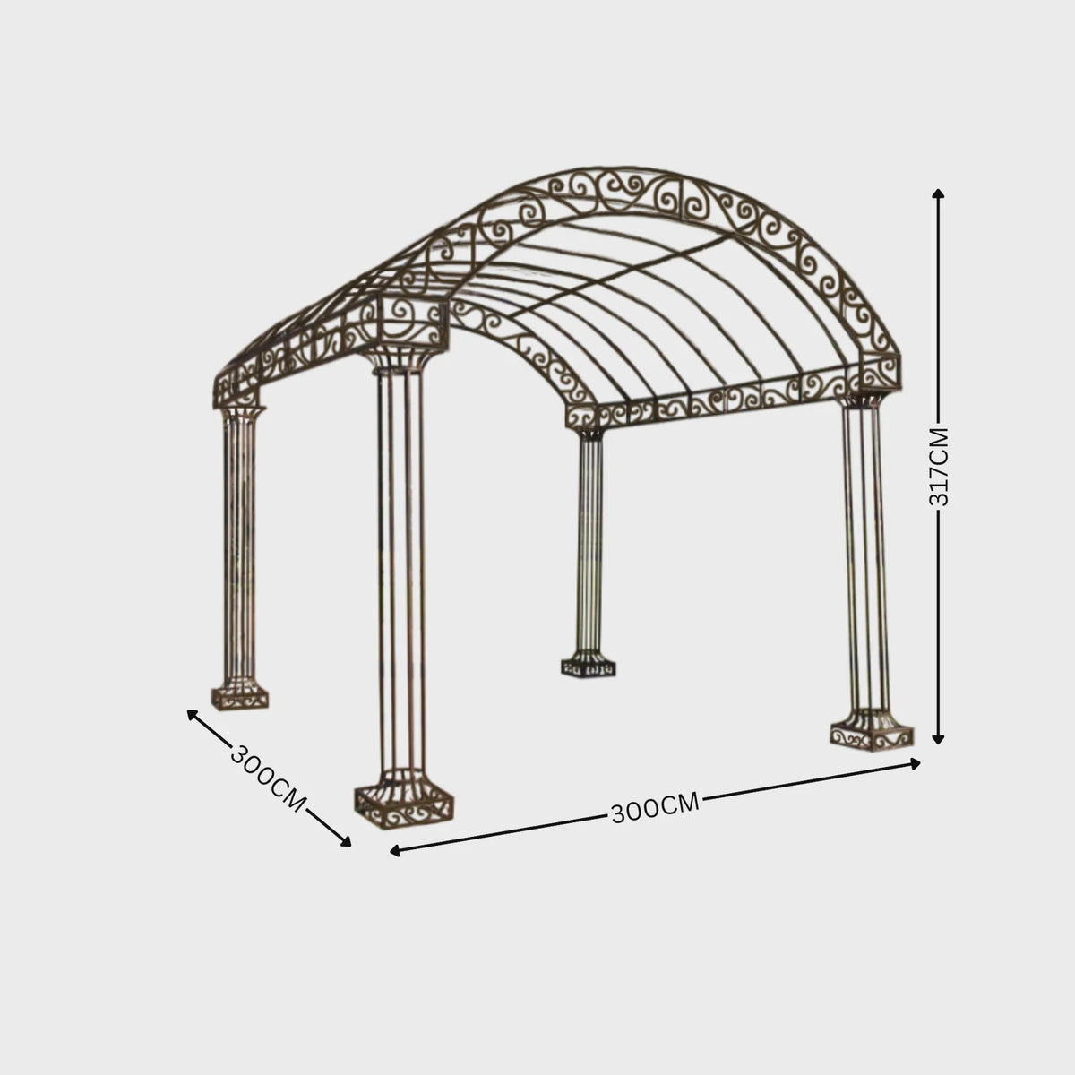 Gazebo Jardin Rust
