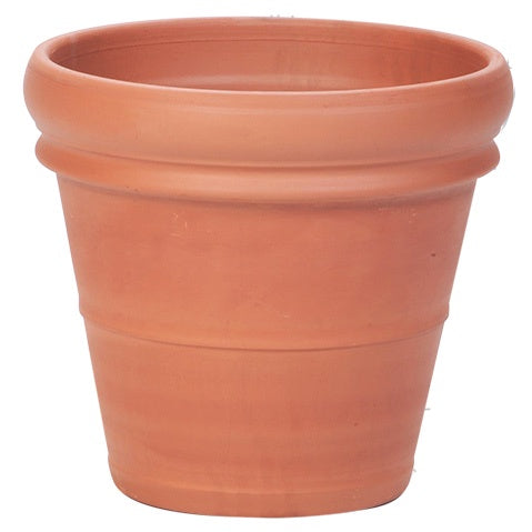 Rolled Rim Pot Terracotta