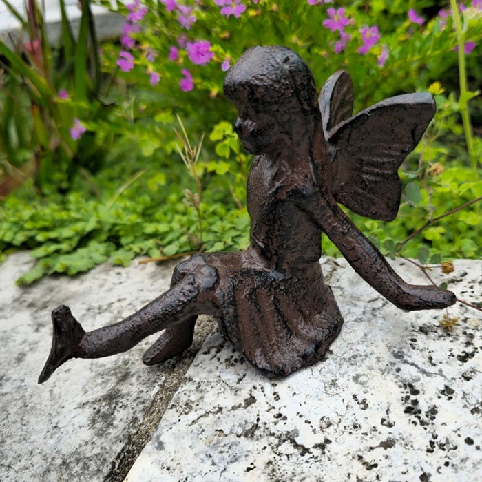 Cast Iron Sitting Fairy