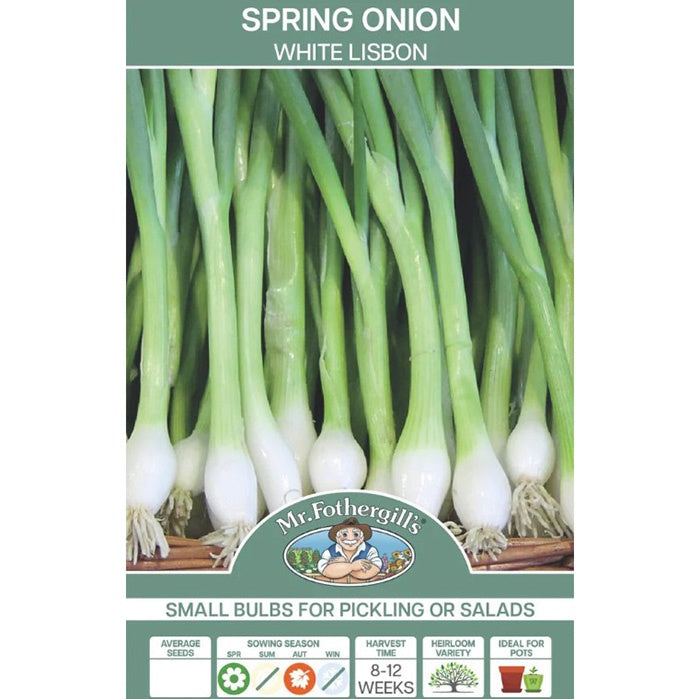 Spring Onion White Lisbon Seeds - Mr Fothergills